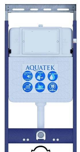Инсталляция для унитаза - Aquatek, Easy Fix, 10x50x113 см, INS-0000010