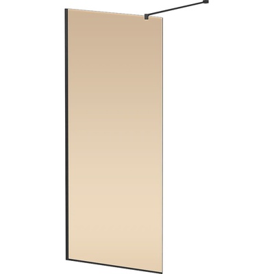 Душевая перегородка - Cezares, Liberta, 110x195 см, L-1-110-120-BR-NERO / LIBERTA-L-1-110-120-BR-NERO