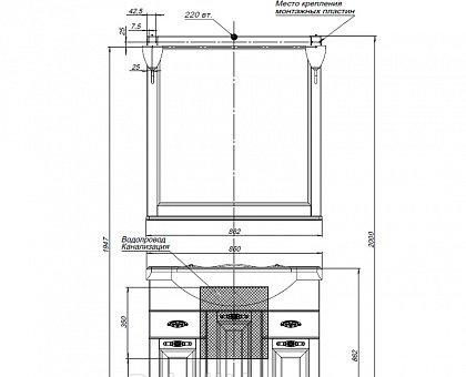 Aquanet Тесса, Зеркало, 00201810