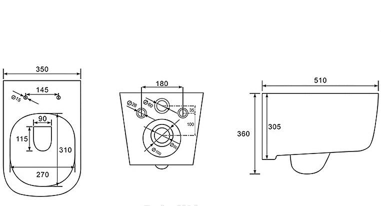 Aquatek Дива, Унитаз подвесной с инсталляцией и кнопкой, SET AQUATEK ДИВА 4в1