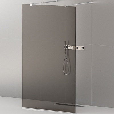 Душевая перегородка - Cezares, Liberta, 8x120x195 см, LIBERTA-L-2-120-120-C-NERO