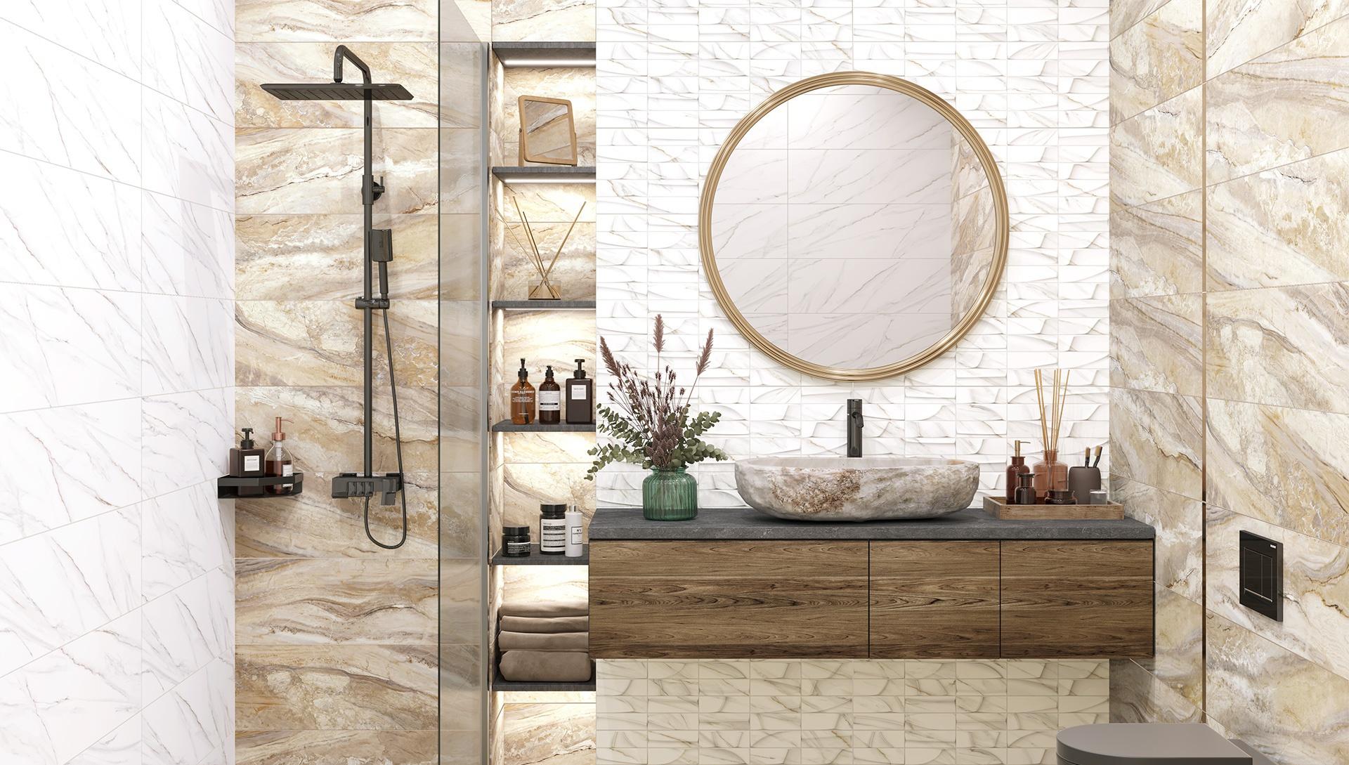 Картинка Delacora Sandy, Настенная плитка, 24.6x74 см