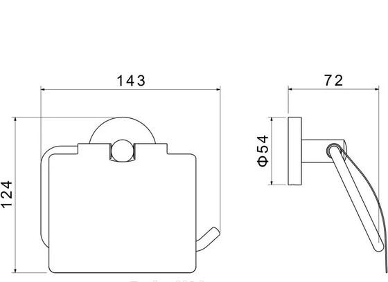 Aquatek Оберон, Держатель туалетной бумаги, AQ4209CR