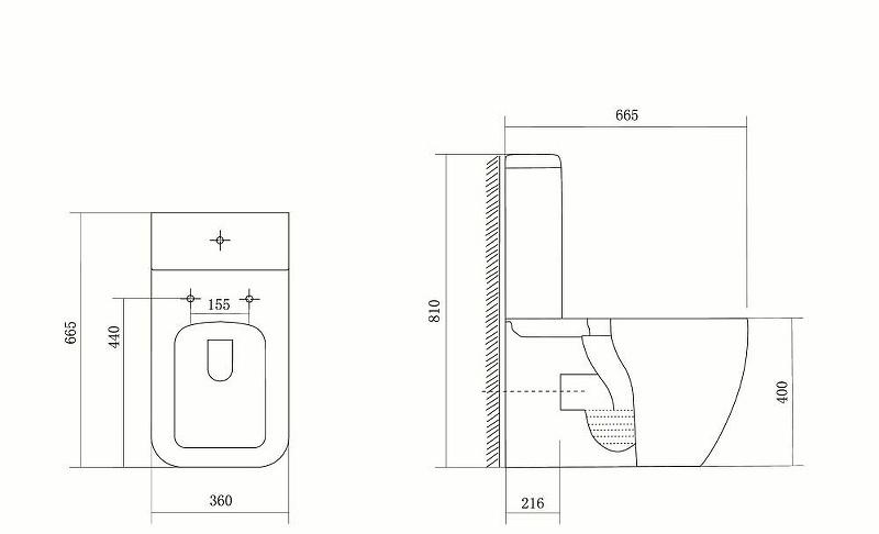Aquatek Либра, Унитаз компакт, AQ1263-00