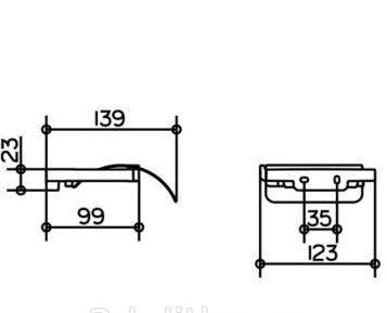 Keuco Moll, Держатель туалетной бумаги, 12760 010000 / 12760010000