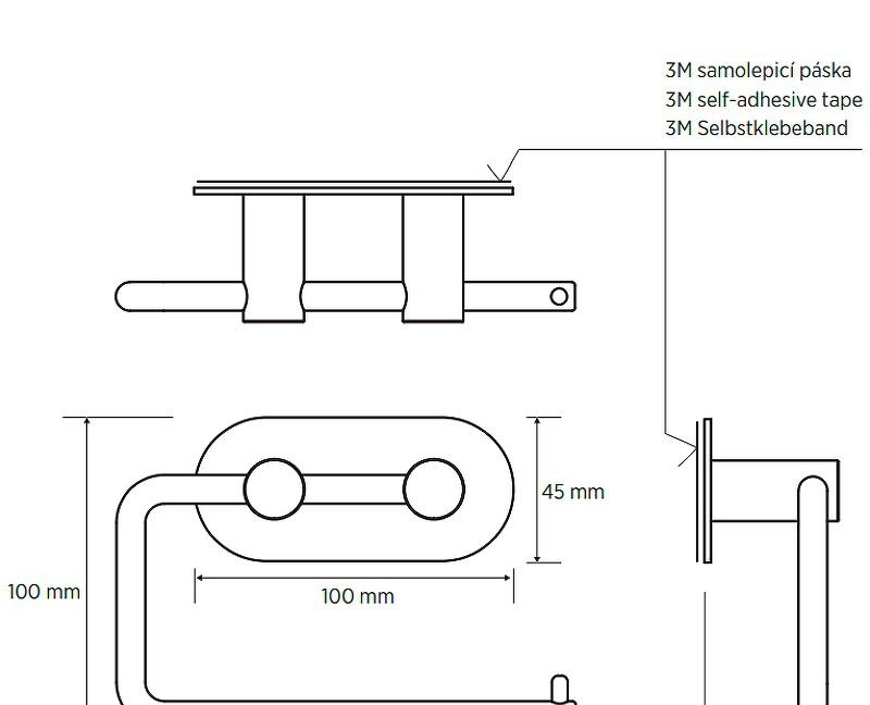 Bemeta Easy, Держатель туалетной бумаги, 163112220