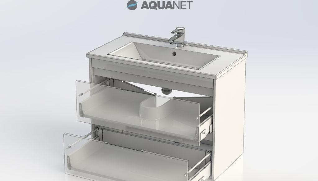 Aquanet Модена, Тумба с раковиной, 9085-KL