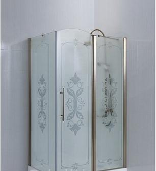 Душевой уголок - Cezares, Giubileo, 100x100x195 см, GIUBILEO-AH-11-100-CP-Br-R