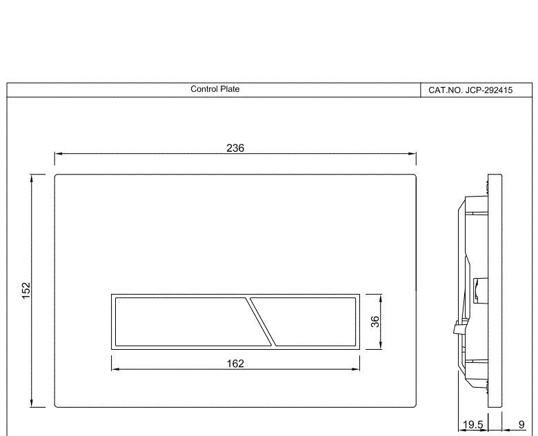 Jaquar Solo, Унитаз подвесной с инсталляцией и кнопкой, JAQUAR-WC-SET-03