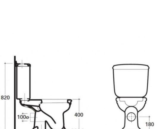 Globo Paestum, Унитаз компакт, PA004.BI