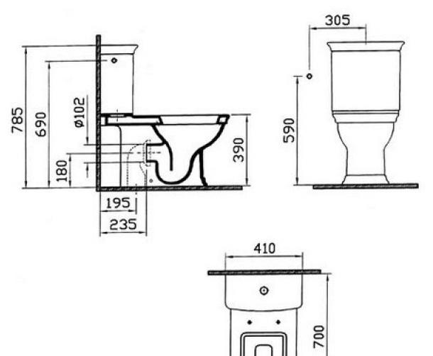 Vitra Serenada, Унитаз компакт, 9722B003-7205