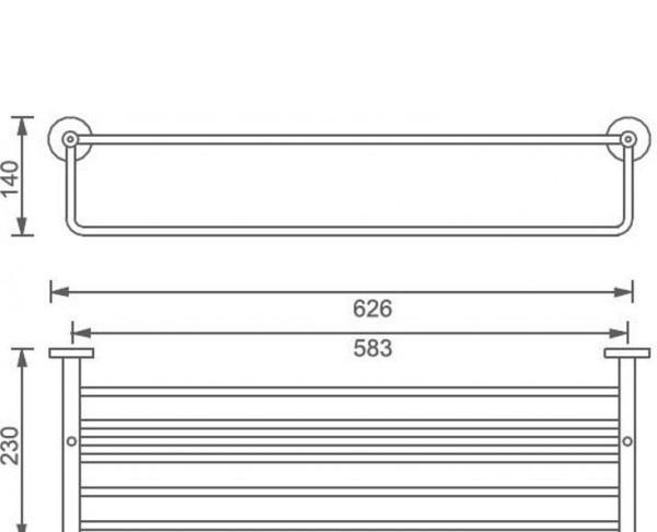 Aquanet без коллекции, Полка с полотенцедержателем, 4562MB / 00241919