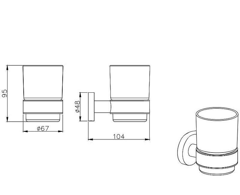 Aquatek Вега, Стакан, AQ4004CR