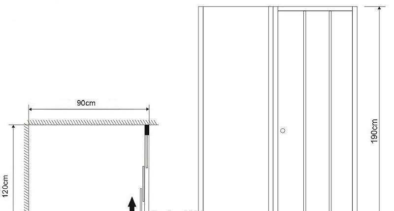 Душевой уголок - Grossman, Falcon, 90x120x190 см, GR-D120-P90Fa