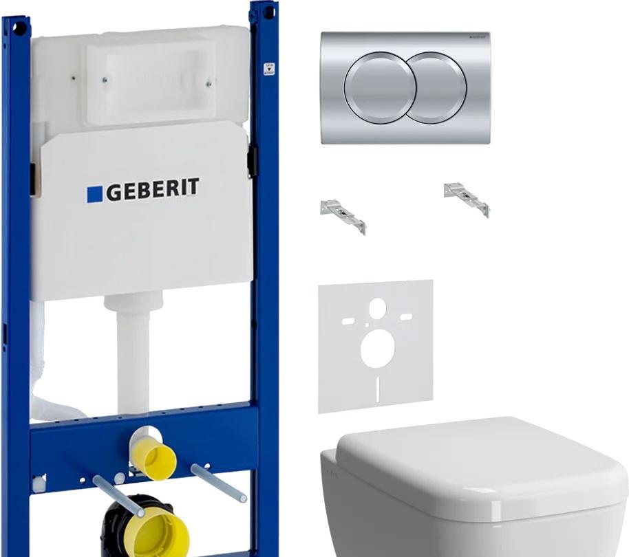 Geberit без коллекции, Унитаз подвесной с инсталляцией и кнопкой, 346517000