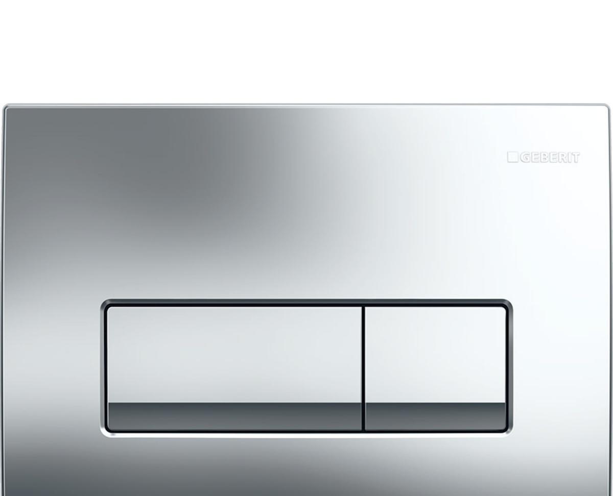 Кнопка смыва - Geberit, Delta 50, 2.3x24.6x16.4 см, 115.119.21.1
