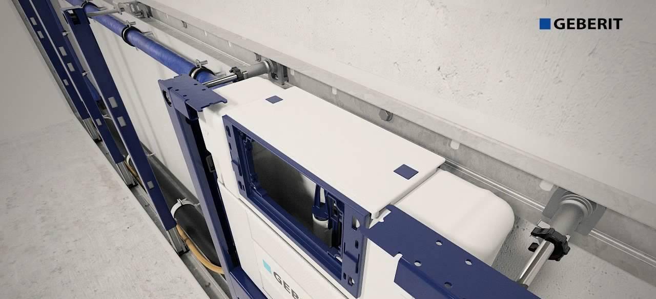 Инсталляция для унитаза - Geberit, Duofix UP 100, 13.5x50x112 см, 458.103.00.1