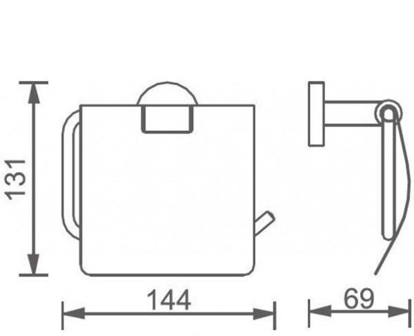 Aquanet без коллекции, Держатель туалетной бумаги, 4586MB / 00241914