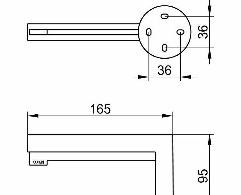 Keuco Edition 90, Держатель туалетной бумаги, 19062010000 / 19062 010000
