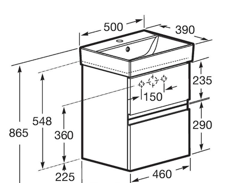 Roca Oleta, Тумба для раковины, A857638501