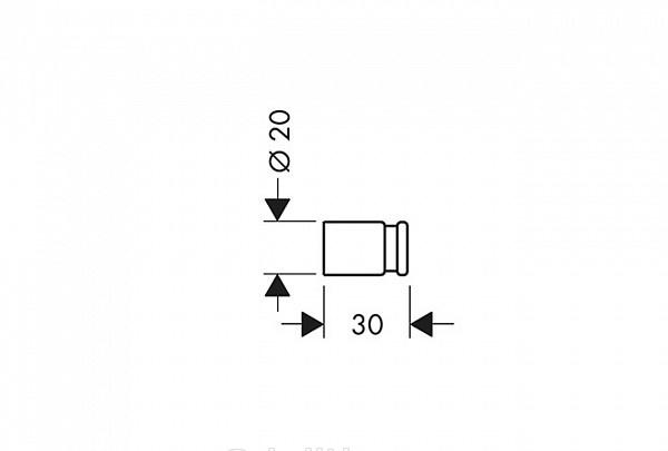 Hansgrohe Atoll/Carlton, Крючок, 40537810