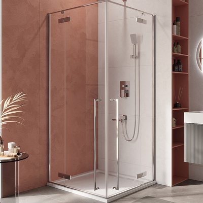 Душевой уголок - Cezares, Liner, 100x100x195 см, LINER-A-2-100-C-Cr