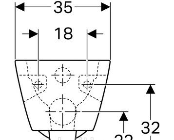 Geberit Renova Plan, Унитаз подвесной, 500.378.01.1