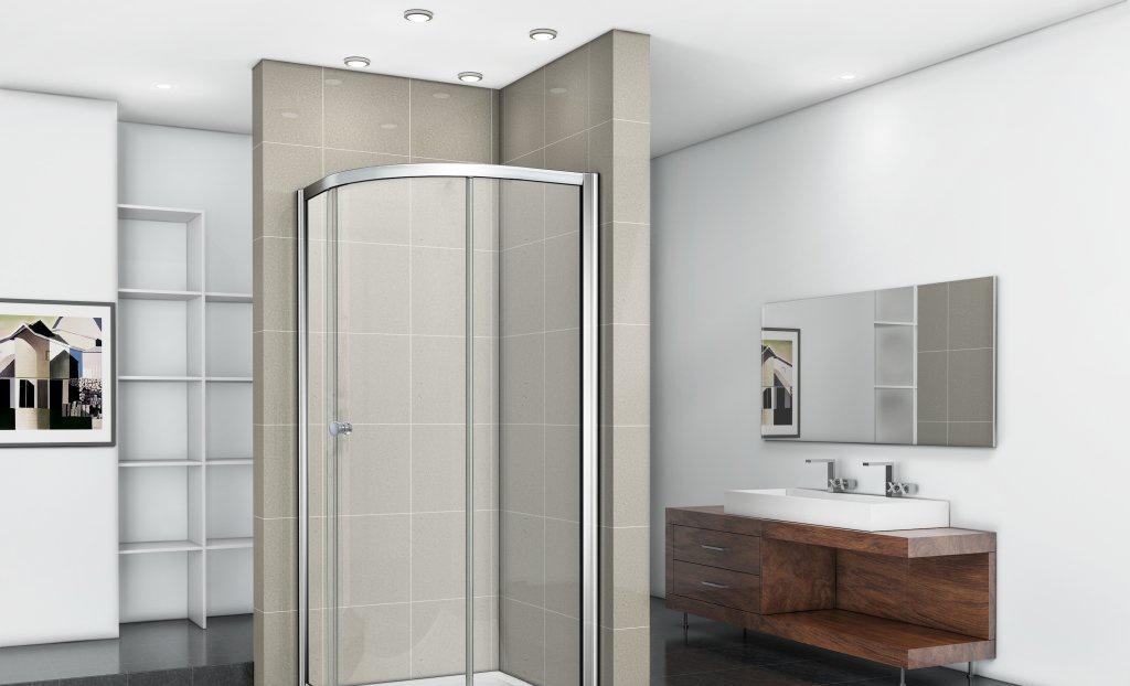 Душевой уголок - Cezares, Pratico, 90x90x185 см, PRATICO-R-1-90-P-Cr