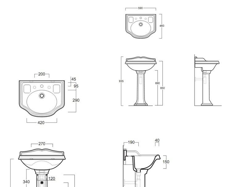 Simas Arcade, Раковина, AR814bi*1