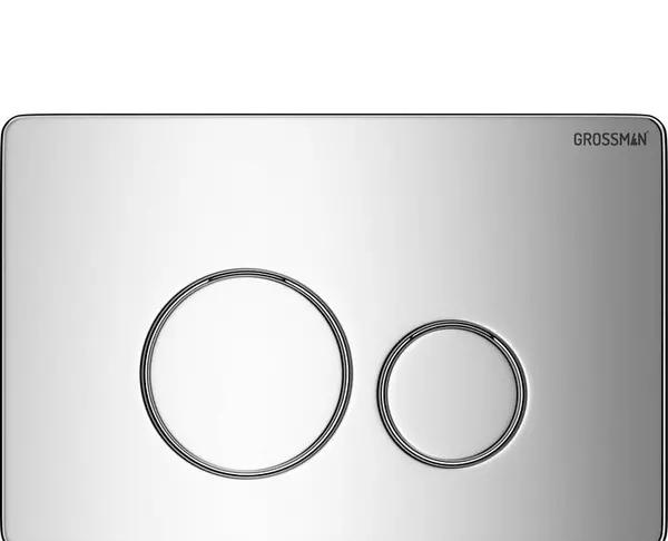 Grossman без коллекции, Унитаз подвесной с инсталляцией и кнопкой, 97.4411S.05.10M