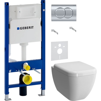 Geberit без коллекции, Унитаз подвесной с инсталляцией и кнопкой, 346517000