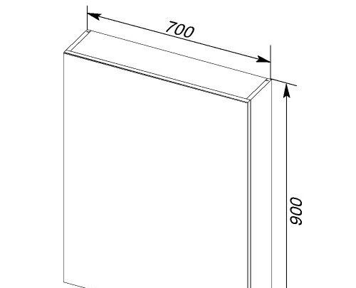 Aquanet Рондо, Шкаф-зеркало, 00189161