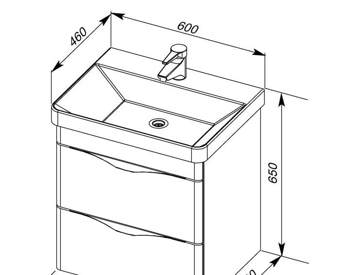 Aquanet Орлеан, Тумба для раковины, E4731-00