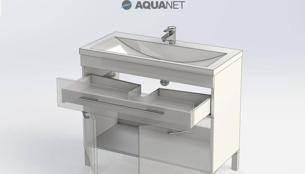 Aquanet Верона, Тумба для раковины, AURORA-1600-2A-SC-BL-P-R