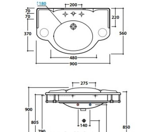 Globo Paestum, Раковина, PA056.BI*1