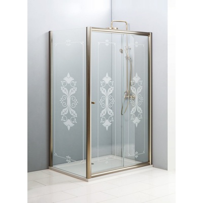 Душевой уголок - Cezares, Giubileo, 120x90x195 см, GIUBILEO-AH-1-120/90-SCORREVOLE-CP-Br