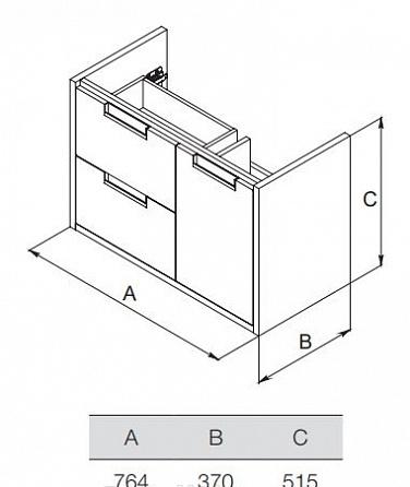 Roca Etna, Тумба для раковины, 857302445