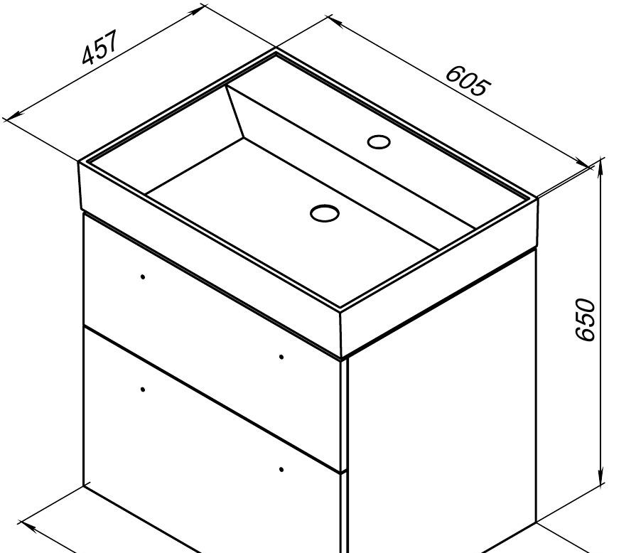 Aquanet Nova, Тумба для раковины, 00249915