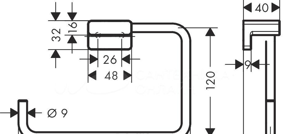 Hansgrohe AddStoris, Полотенцедержатель, 41754340