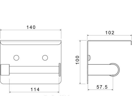 Aquatek Европа, Держатель туалетной бумаги, AQ4939CR