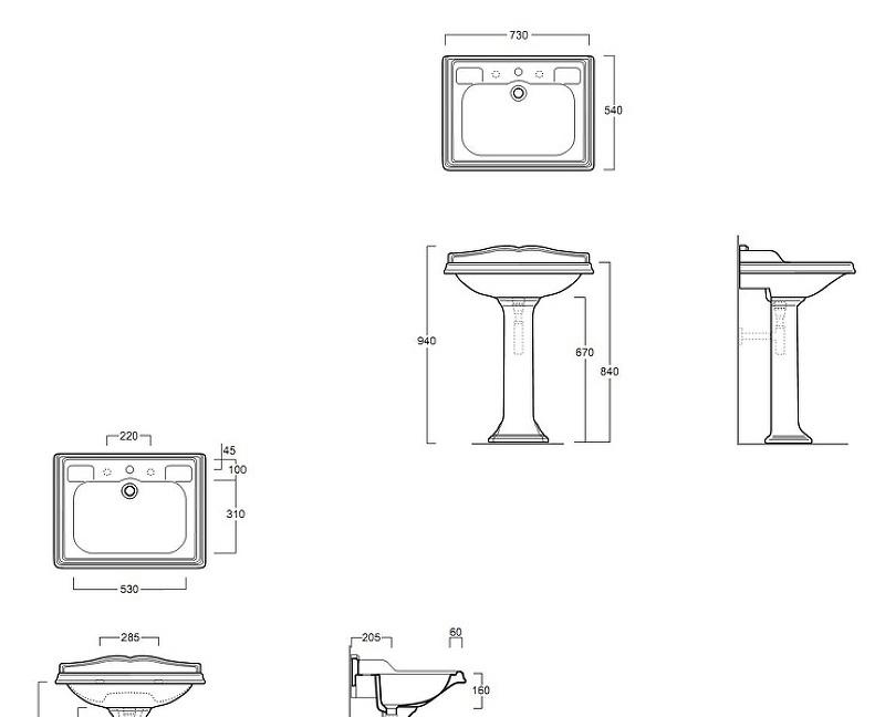 Simas Arcade, Раковина, AR834bi*1