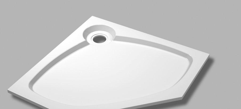 Душевой поддон - Cezares, без коллекции, 90x90x5.6 см, TRAY-S-P-90-56-W