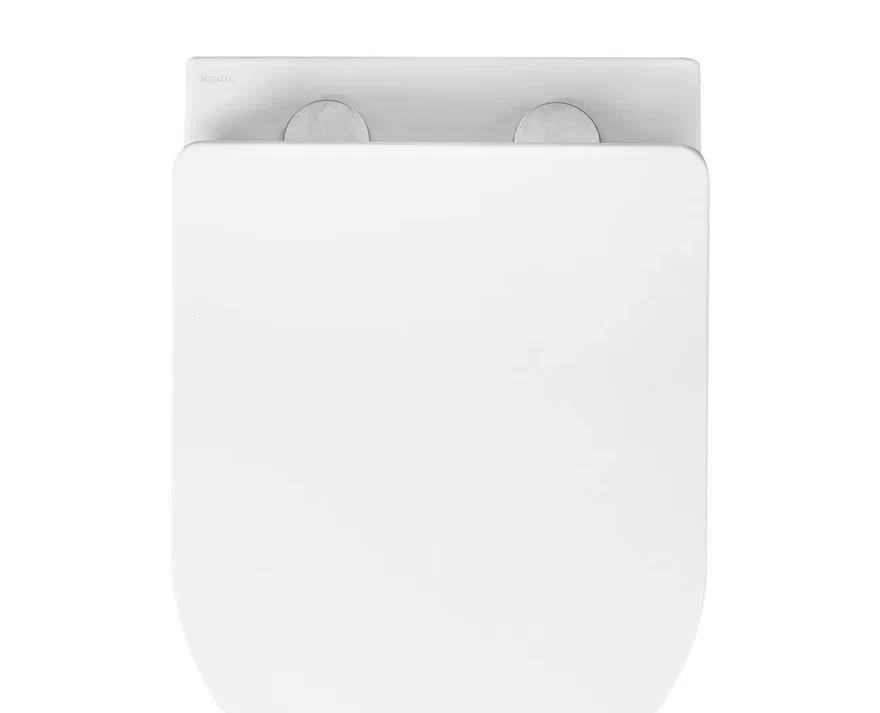 Aquatek Вега, Унитаз подвесной с инсталляцией и кнопкой, Set AQUATEK ВЕГА-KKI2