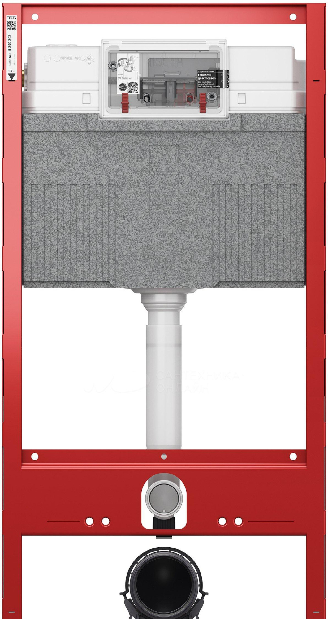 Инсталляция для унитаза - Tece, Teceprofil, 16x50x112 см, 9300302