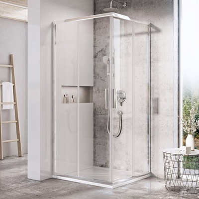 Душевой уголок - Ravak, Blix Slim, 80x80x195 см, X1LM70C00Z1
