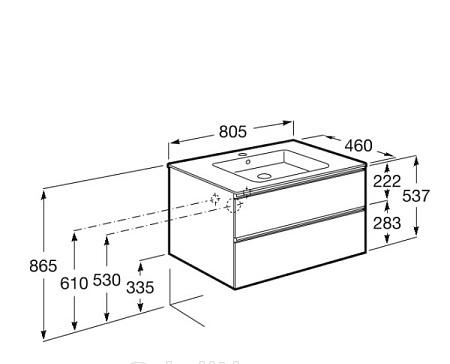 Roca Gap, Тумба для раковины, A857399806