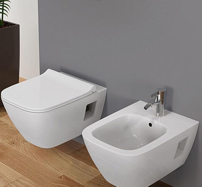 Geberit Renova Plan, Унитаз подвесной, 500.378.01.1+500.692.01.1