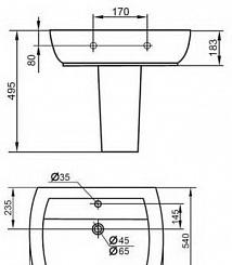 Cezares Flamingo, Раковина, CZR-354