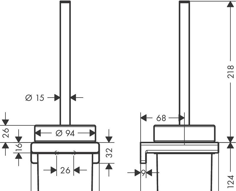 Hansgrohe AddStoris, Ершик, 41752340