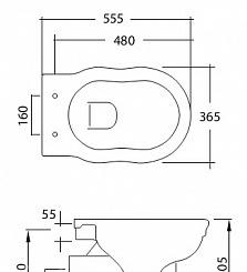 Cezares Royal Palace, Унитаз приставной, CZR-011